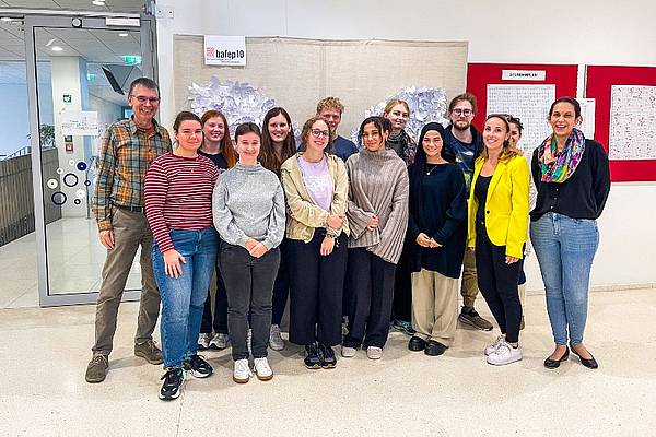 Studierende der HAWK Hildesheim auf Exkursion an der FH Campus Wien. 